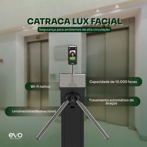 Catraca LUX EVO Facial + Cart�o Proximidade